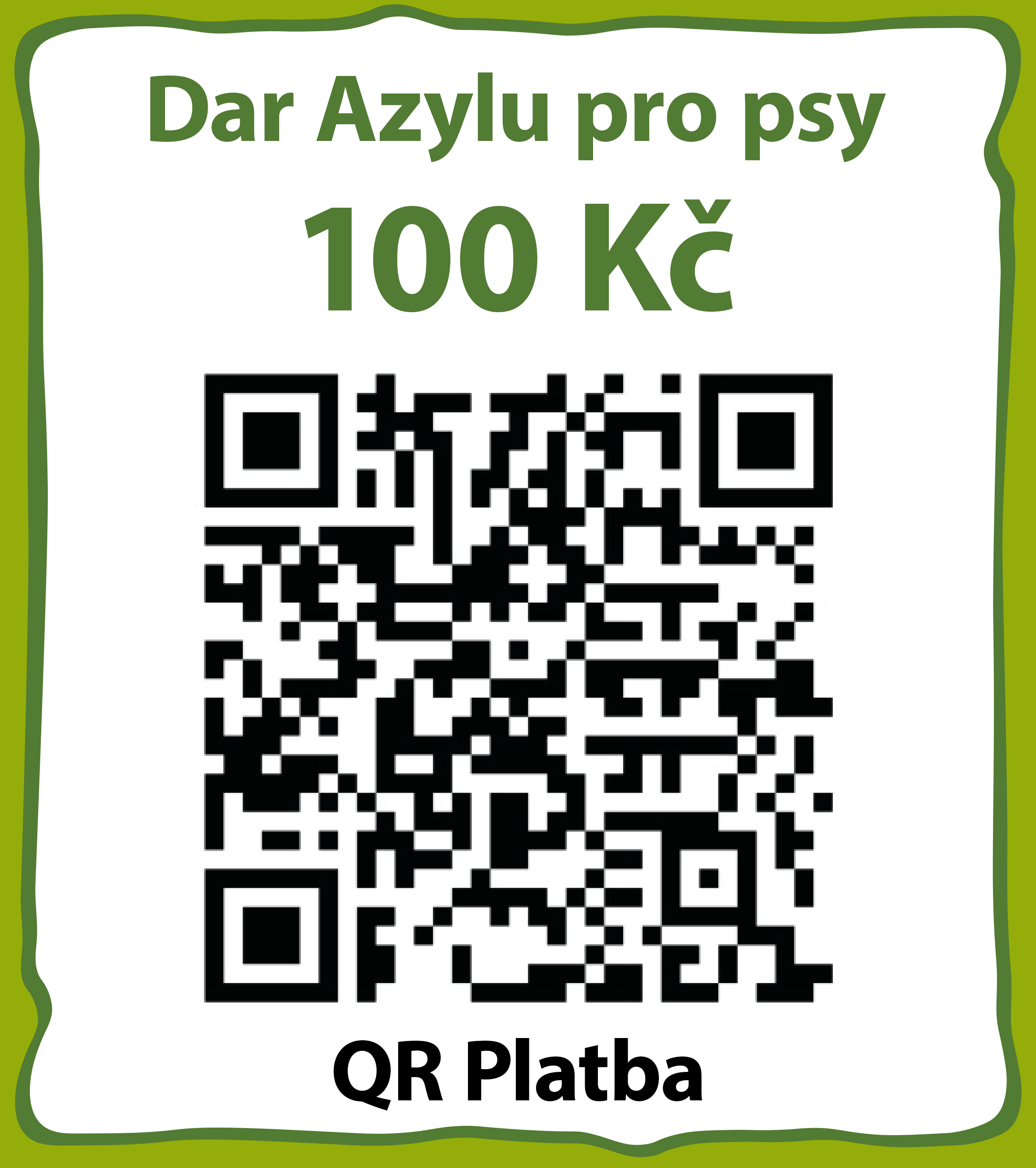 dar Azylu pro psy 100 Kč