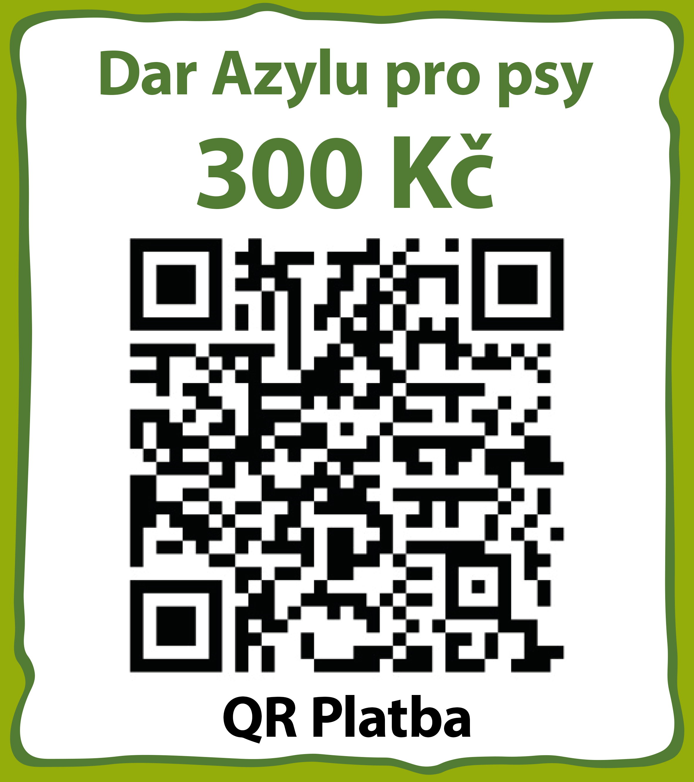 dar Azylu pro psy 300 Kč